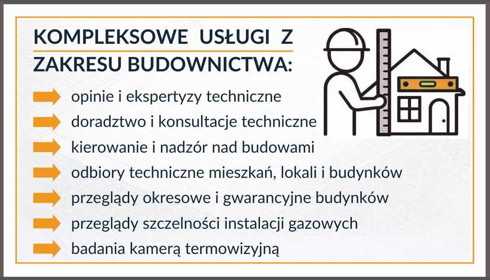 Opinie i ekspertyzy budowlane / odbiory mieszkań / kierownik budowy