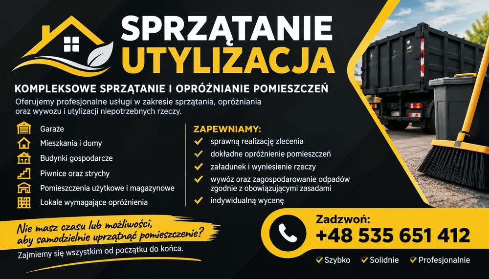Sprzątanie i utylizacja