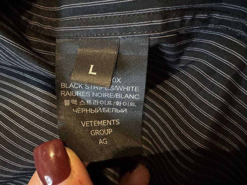Рубашка vetements оригинал