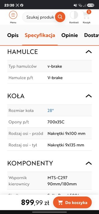 Rower trekkingowy ROMET Wagant L