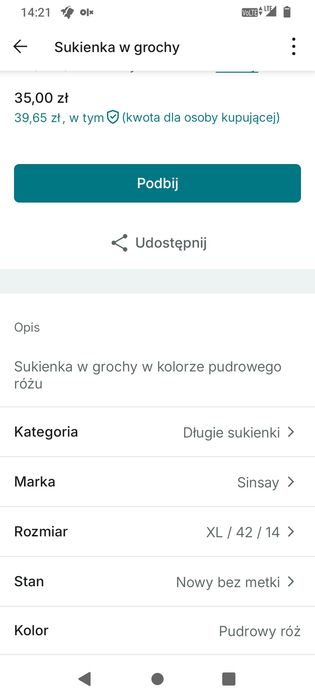 Sukienka w grochy