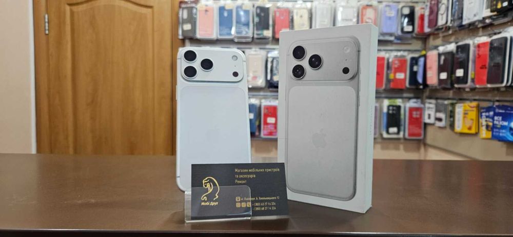 Apple iPhone 17 Pro Max 1TB, Silver !!!ВЖИВАНИЙ 127 Циклів!!!. (Фізична СІМ)