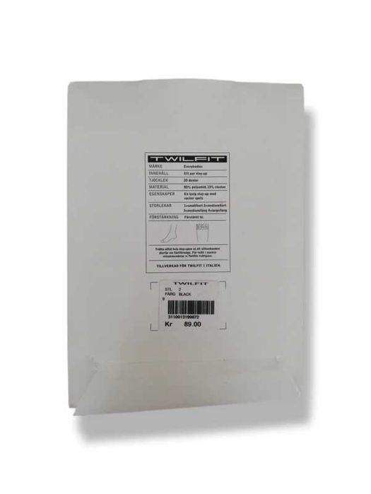 Czarne pończochy samonośne z koronką stay-up 20DEN Twilfit