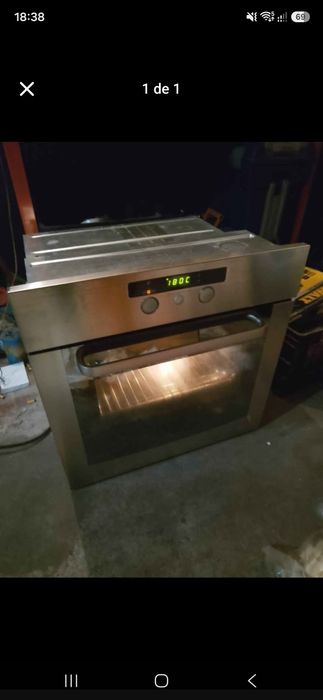 Forno whirlpool prateado