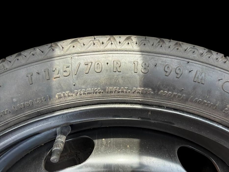 Jante Suplente Grupo Vag R18 Com Pneu 125/70 Furação 5X112 -