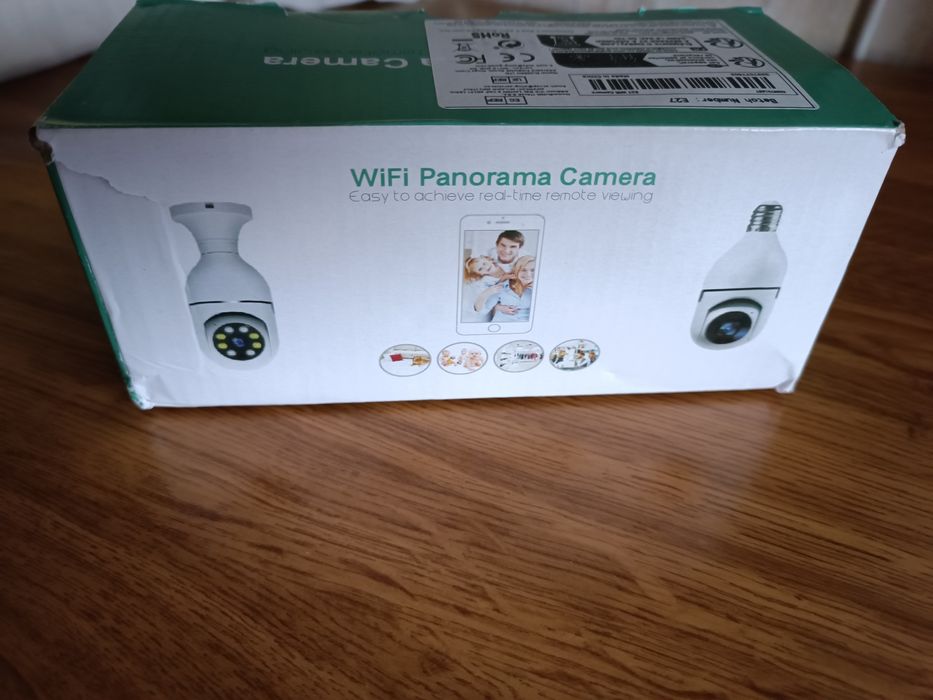 Câmara Wi-Fi 360 nova na caixa