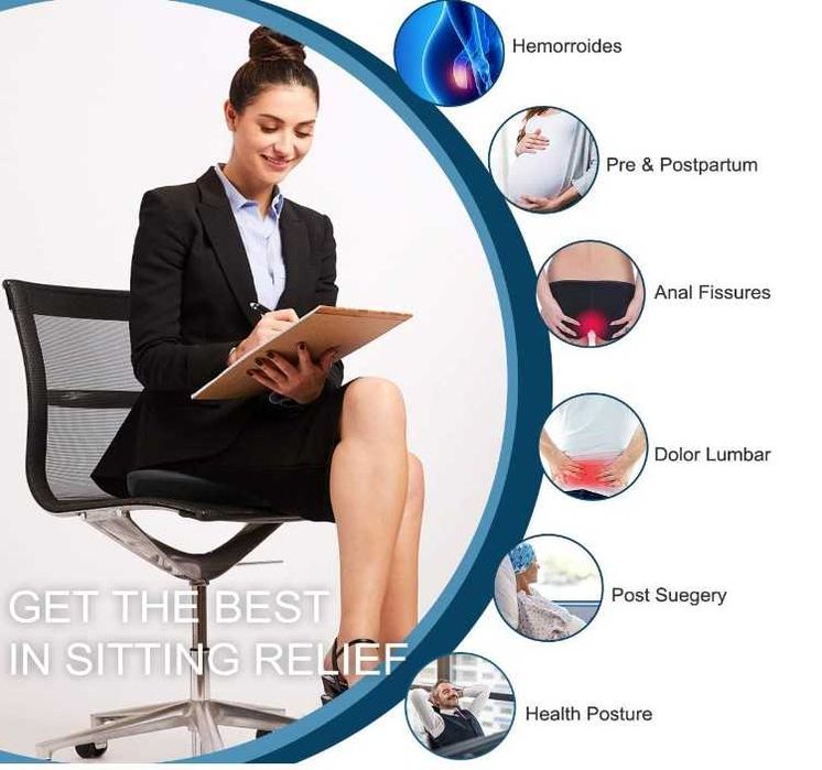 Emoobin Poduszka w kształcie pączka, ortopedyczna na krzesło biurowe