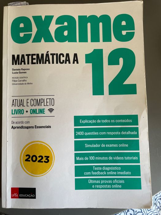 Exame 12, Matemática A
