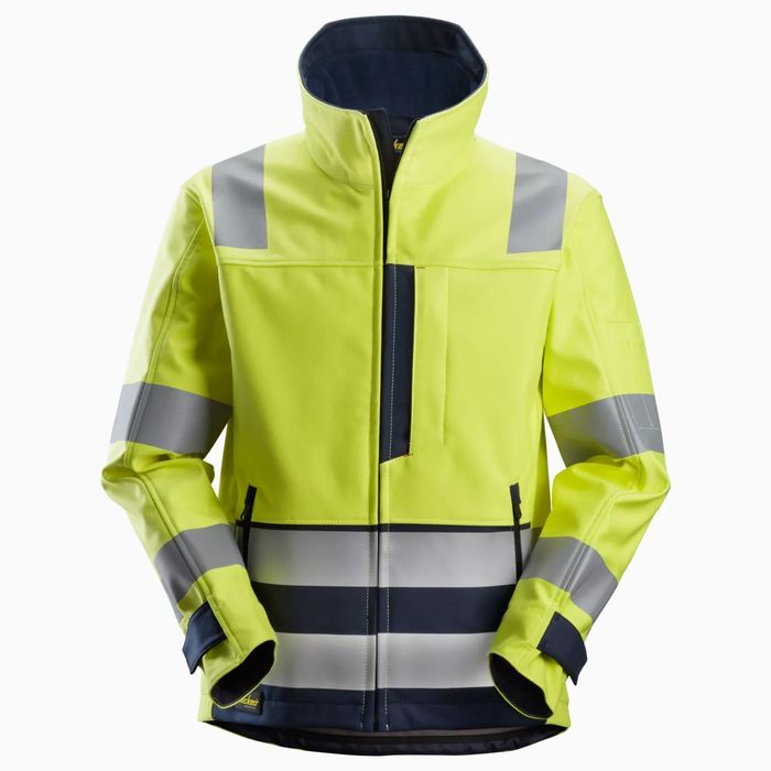Kurtka odblaskowa softshell Snickers Workwear 1260 ProtecWork, rozmiar XL