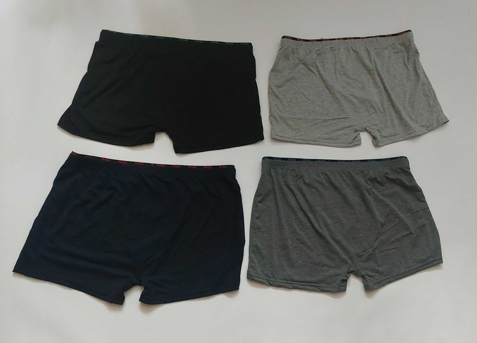 4 sztuki Bokserki męskie bawełna PESAIL 4-PAK r. 7XL pas 98-154 cm