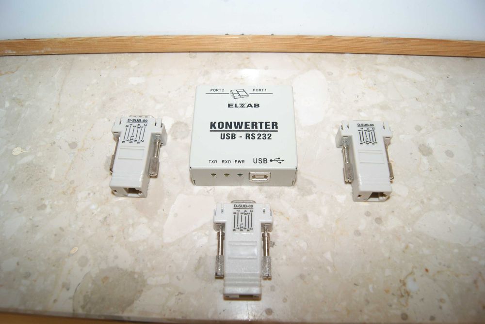 Elzab Konwerter USB-RS232 + Trzy Przejściówki PC RS/UTP