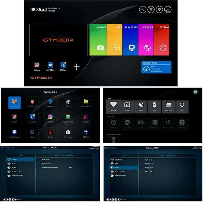 GT MEDIA GTT-2 Decoder Digitale Terrestre 4K Android 6.0 TV Box DVB-T e cabo