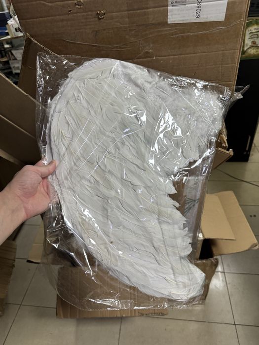 Гігант Комплект Крила янгола (80*60 см) та німб (костюм крылья ангела)