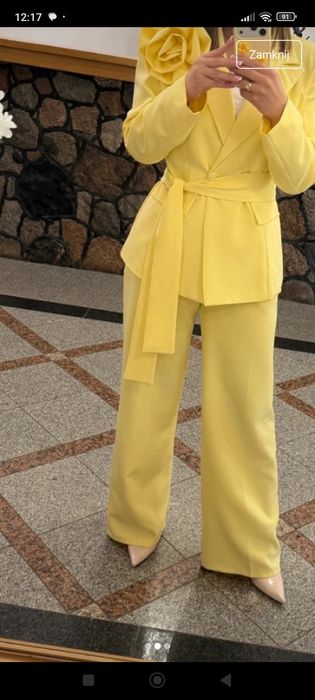 Garnitur M/L masełkowy bananowy