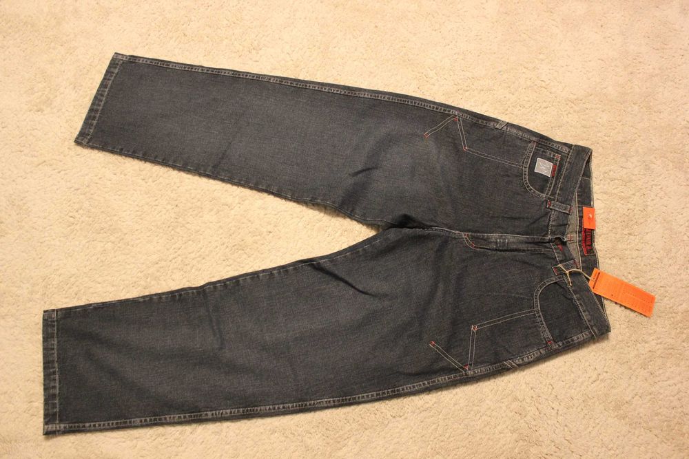 Spodnie męskie szerokie nogawki pas 94cm