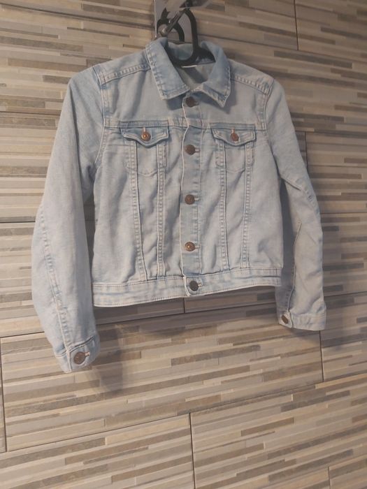 Kurtka  jinsowa bawełniana wiosenna letnia denim .co122  128