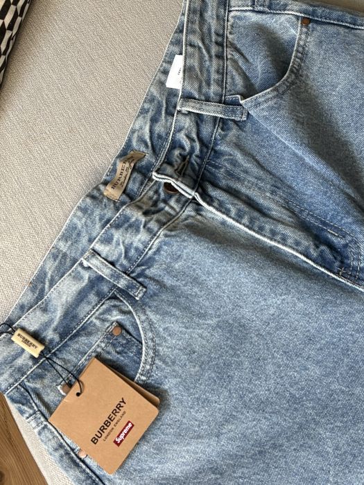 Spodnie Jeansowe - Straight Fit BURBERRY X SUPREME
