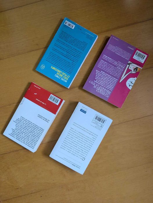 Lote 4 Livros em Francês (Psicologia, Desenvolvimento Pessoal, Saúde e Mistério)