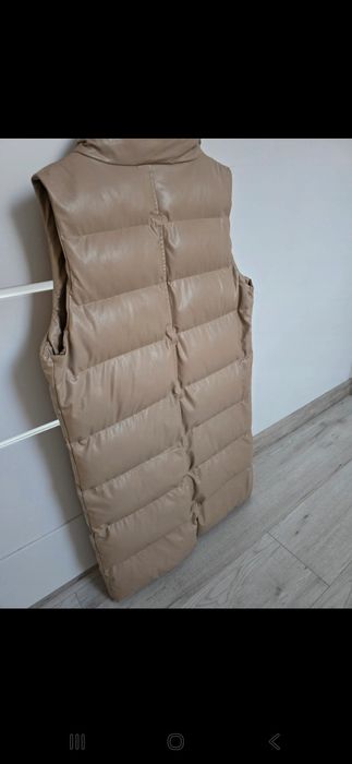Kamizelka z eko skórki damska