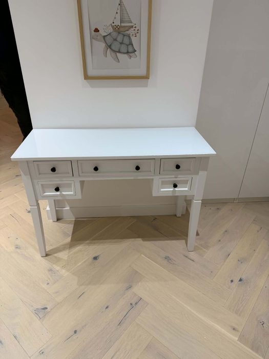 Konsola, Toaletka, biurko, białe jak nowe. Dodatkowo lacobel