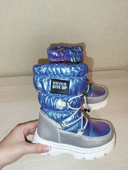 Зимові термо сапоги чоботи термо для дівчинки Зимние ботинки для девоч