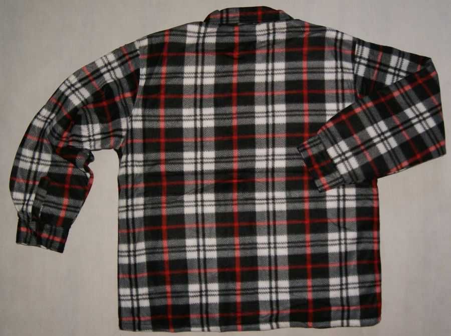 KOSZULA OCIEPLANA męska z misiem duża 8XL szer.154 cm na zamek