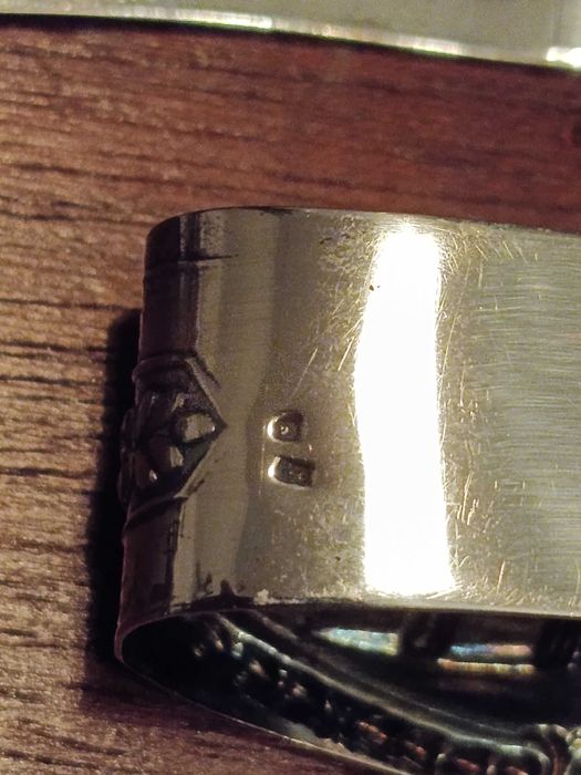 Conjunto Burro colher e Argola Prata Portuguesa Contrastada 833