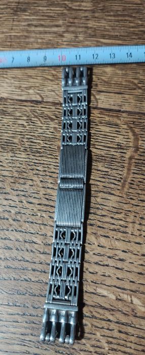 Bransoletka srebrna do zegarka 29.37 gram zabytkowa
