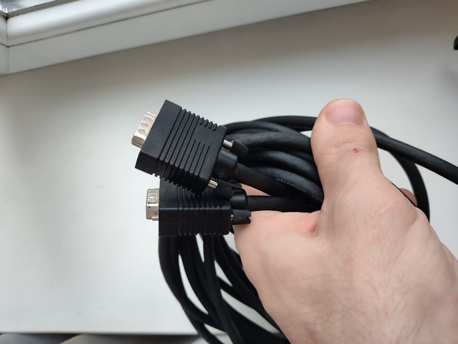 Кабель шнур VGA-VGA,7.5метра, для ПК ,монитора,ТВ.
