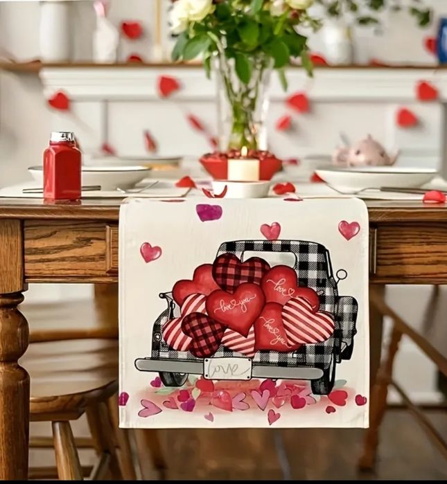Toalhas de mesa dia dos namorados