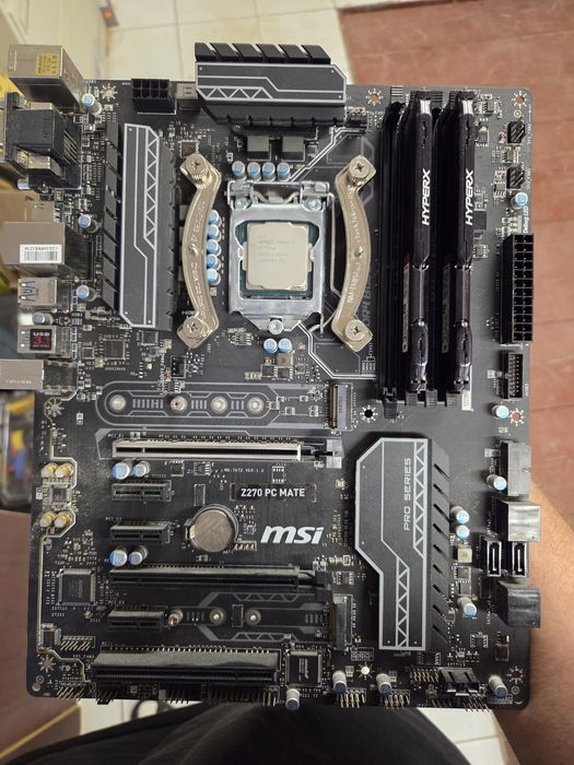 Zestaw MB (z270) + CPU (I7700K 5Ghz delid) + RAM (2x8gb)