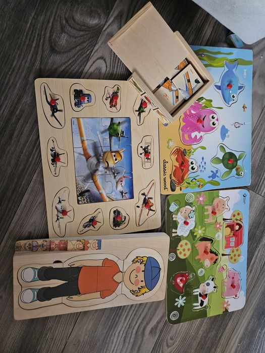 Układanki drewniane