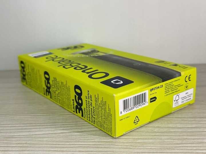 Golarka Philips OneBlade z ostrzem 360 i 3 do zarostu QP2724/23