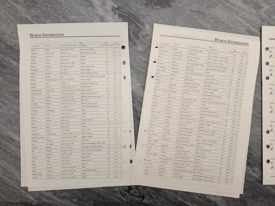 RC6F_001 | Recarga para Agenda/Diário A5 de 6 furos | Páginas Novas