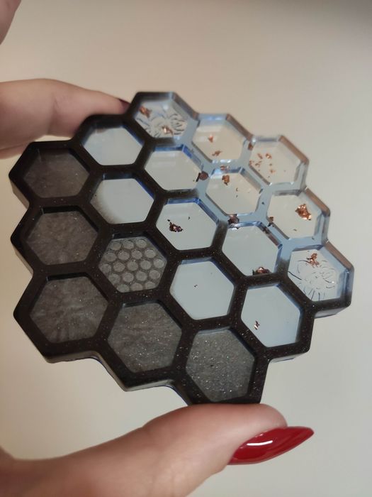 Podkładki zestaw podkładek z żywicy epoksydowej pod kubek ozdobne