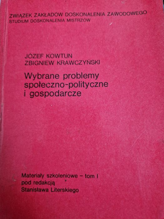 Wybrane problemy spoleczno polityczne i gospodarcze