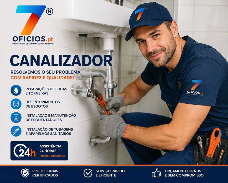 Canalizador - Picheleiro Urgente 24H | Desentupimentos Porto encanador PORTO