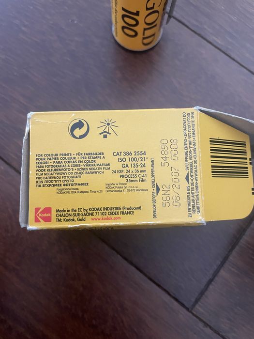 Kodak Gold 100 – Filme Fotográfico 35mm – 24 Exposições