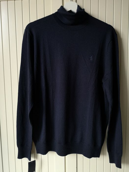 Nowy sweter golf Ralph Lauren wełna merino S M