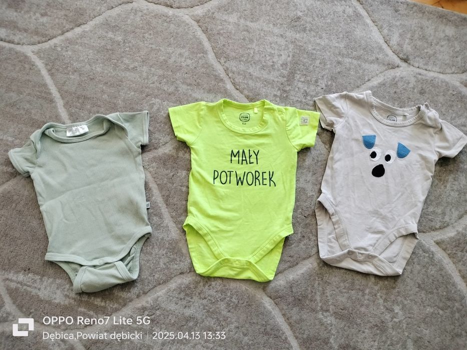 Body niemowlęce dla chłopca r.62
