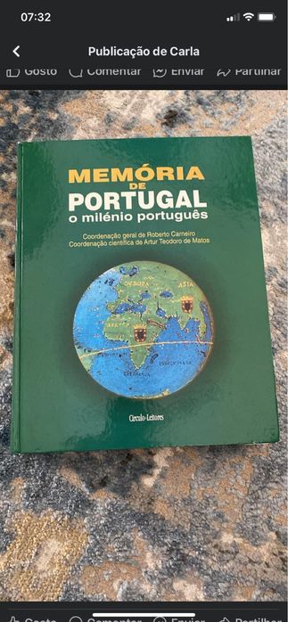 Livro “ Memória de Portugal” circúlo de leitores