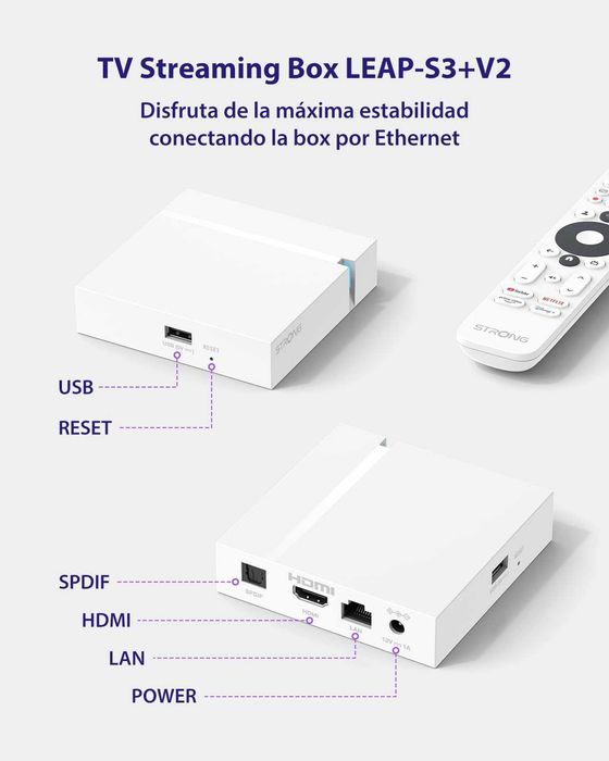 Strong Leap S3+V2 4k Android IPTV
