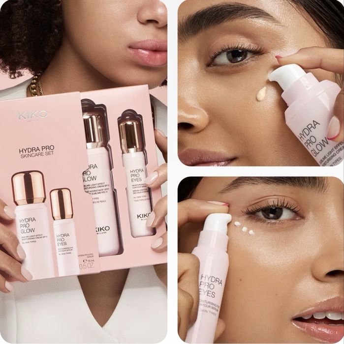 Набір Kiko Milano Hydra pro glow eyes skincare set