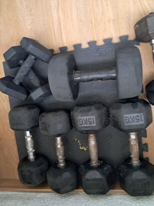 Halteres revestidos a  borracha (Vendo em  conjunto ou separado)