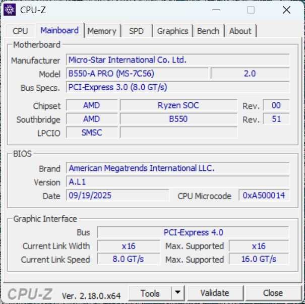 Płyta główna AM4 MSI B550-A PRO