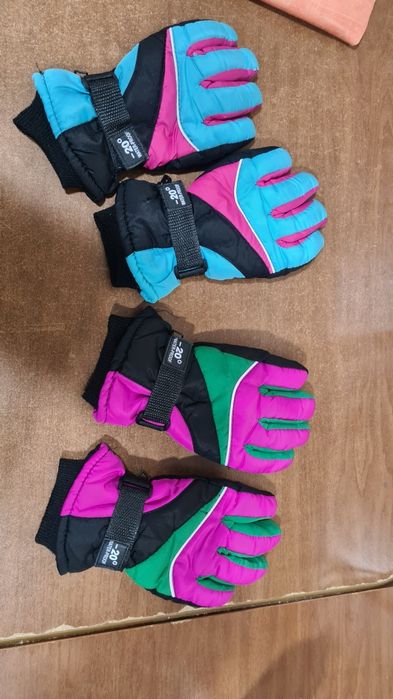 Luvas neve gloves snow 10 14  anos ver imagem
