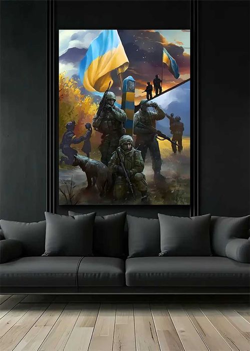 Патріотична картина - Зсу захисники України - 60х80 см