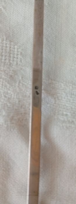 Antiga Colher de Prata Trabalhada com Haste Longa (Estilo Arte Nova) – 22g