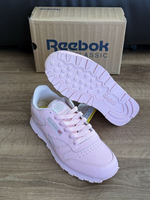 Buty Damskie Reebok Classic Leather Rozmiar 36.5 -23.5 cm Różowe NOWE