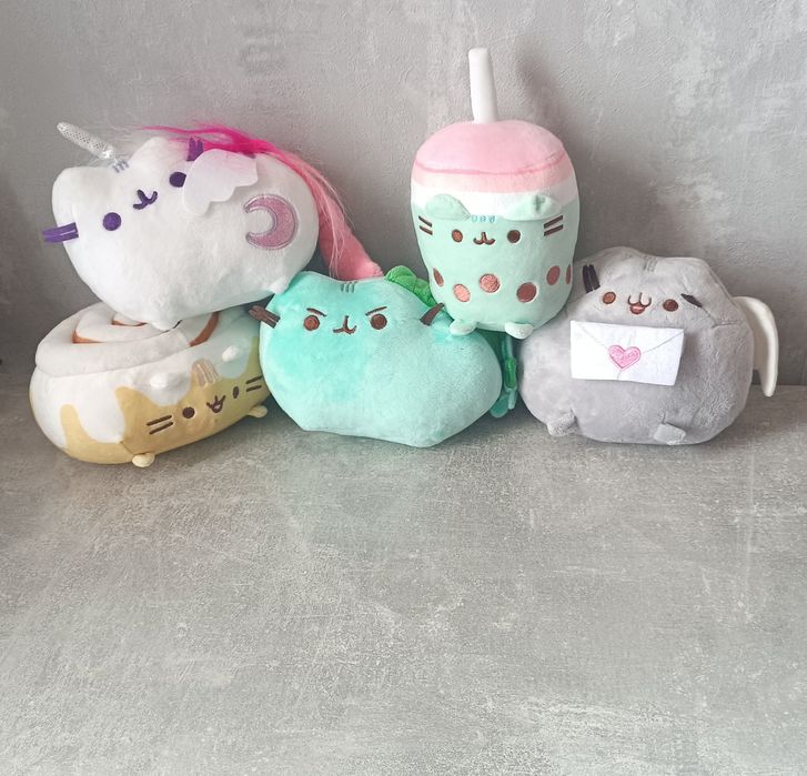 Пушин кет м’яка іграшка Пушин кіт Pusheen Cat (сендвіч, млинці, milk)